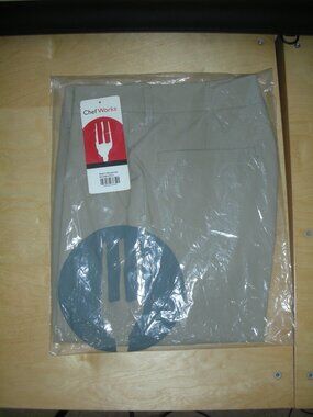 Chef Works Womens Chino Work Pants Khaki Size 6 NWT Stretch Straight Leg
